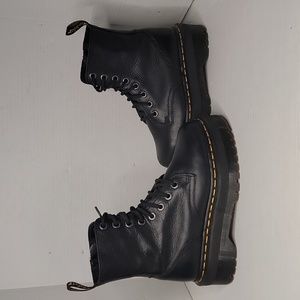 DR. MARTENS JADON III PISA PLATFORM BOOTS BLACK LEATHER SIZE 6